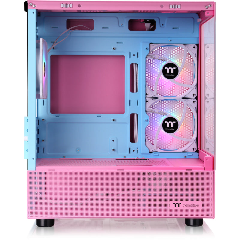 Load image into Gallery viewer, Thermaltake view 170 tg argb mini tower behuizing (roze | 2x usb-a | rgb | tempered glass)
