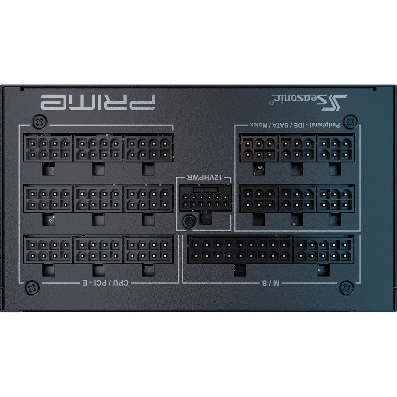 Load image into Gallery viewer, Seasonic prime tx-1300 modulaire 1300 watt voeding (zwart, 1x 12vhpwr, 6x pcie)
