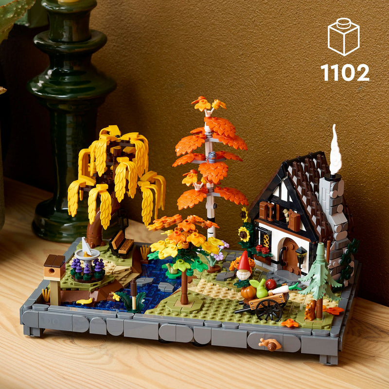 Load image into Gallery viewer, Lego icons herfsttuin met cottage herfstdecoratie - bouwpakket voor volwassenen - 11372
