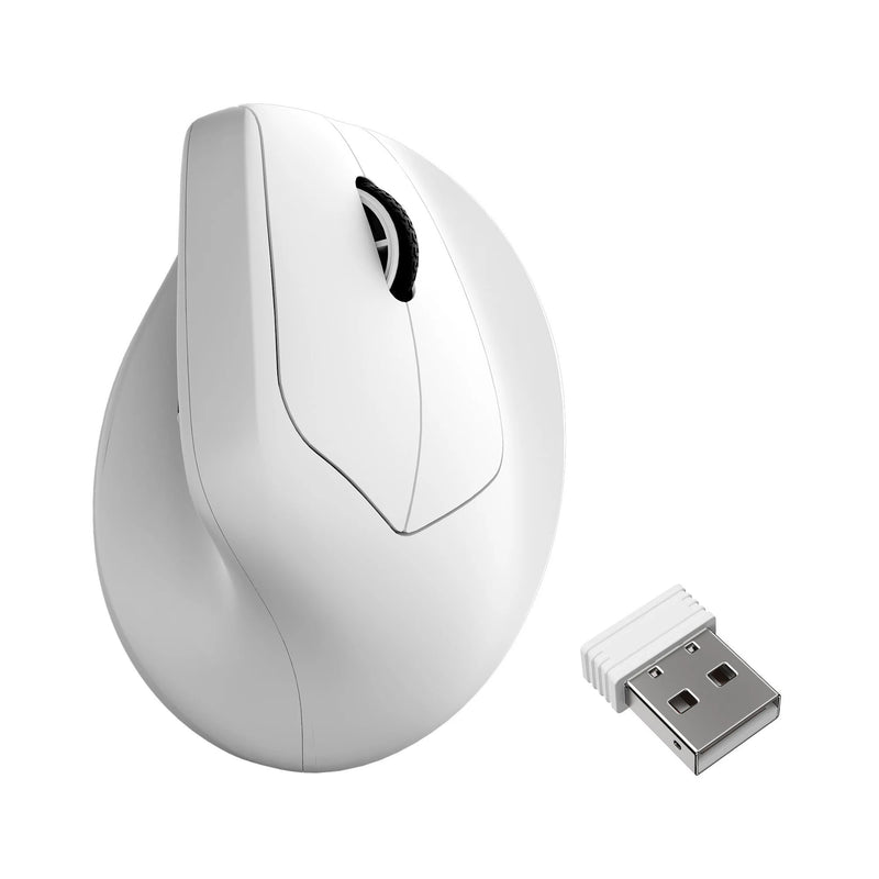 Load image into Gallery viewer, Keychron m5 wireless ergonomic mouse (wit, 100 tot 30.000 dpi, 8000hz, 2,4 ghz bluetooth usb)
