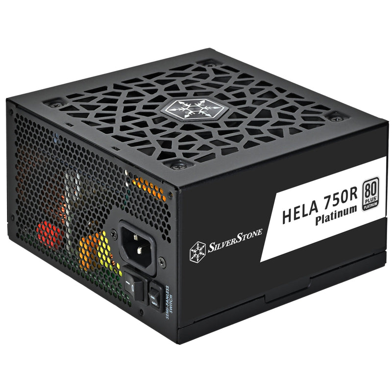 Load image into Gallery viewer, Silverstone hela 750r platinum modulaire 750 watt voeding (zwart, 4x pcie)

