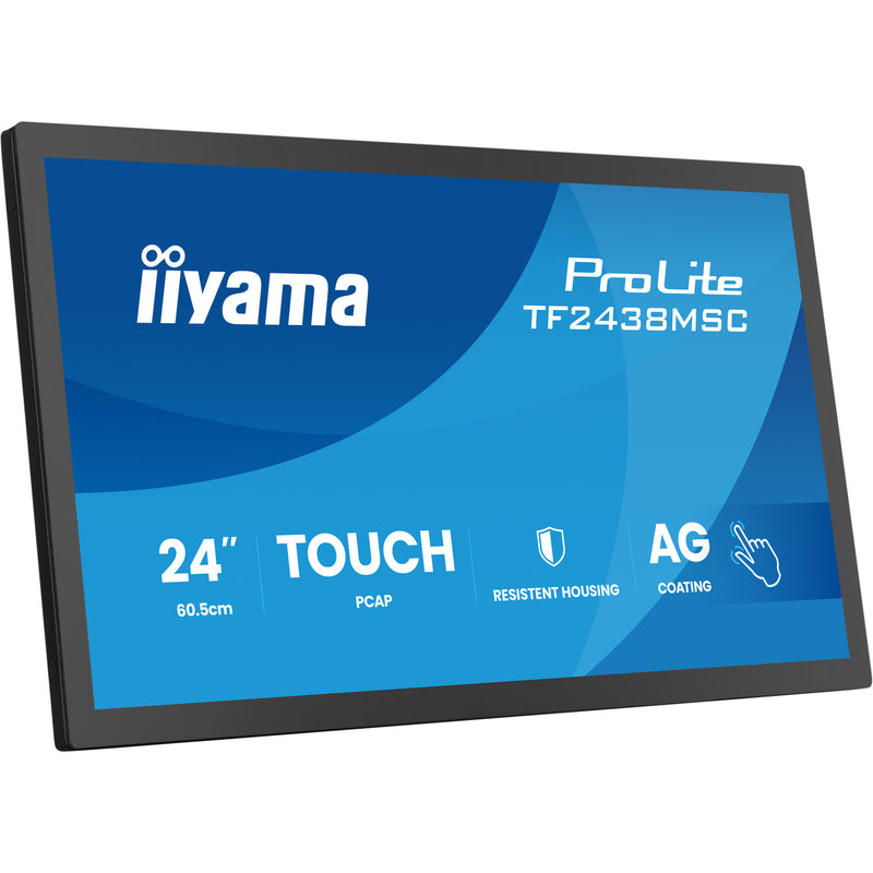 Load image into Gallery viewer, Iiyama prolite tf2438msc-b2 23.8 monitor (zwart, 120 hz, hdmi, displayport, audio, usb, touch)
