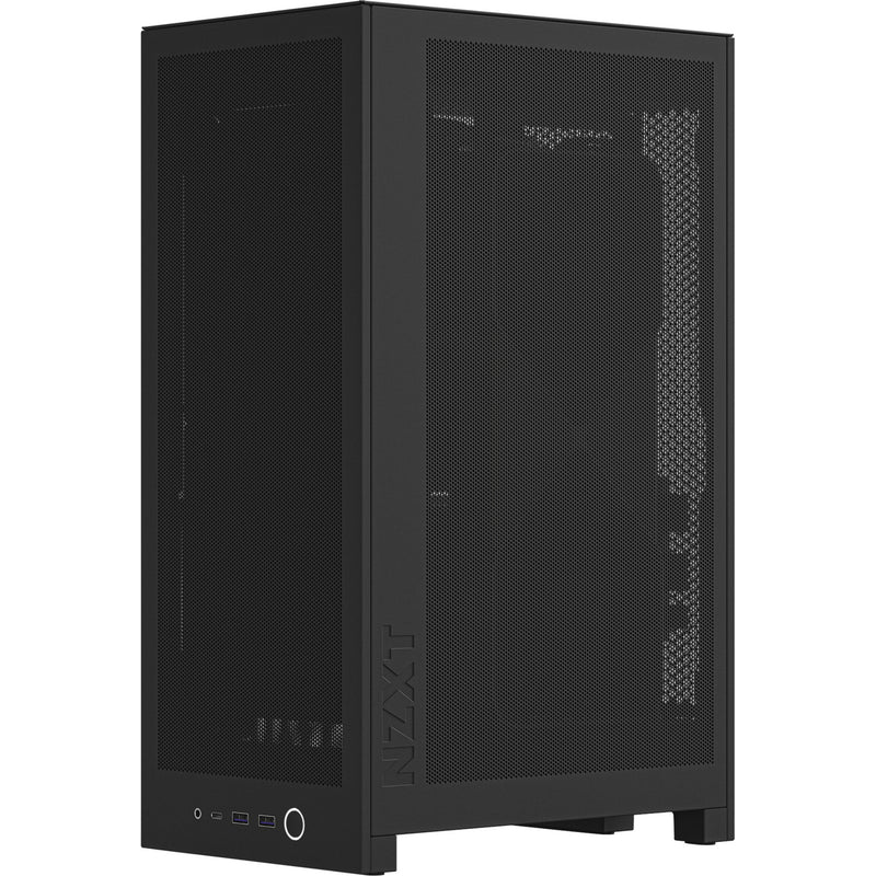 Load image into Gallery viewer, Nzxt h2 flow mini tower behuizing (zwart | 2x usb-a | 1x usb-c | tempered glass)
