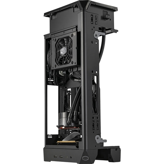 Cooler master ncore 100 max mini tower behuizing (donkergrijs | 2x usb-a | 1x usb-c)