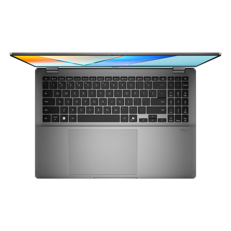 Load image into Gallery viewer, Asus vivobook 16 flip tp3607sa-si099w 16 copilot+ 2-in-1 laptop (grijs | core ultra 7 258v | arc graphics | 32 gb | 1 tb ssd | touch)

