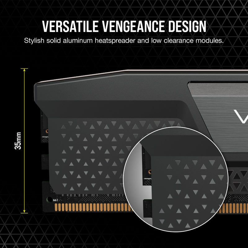 Load image into Gallery viewer, Corsair 16 gb ddr5-5200 (2x 8 gb) kit werkgeheugen (zwart, cmk16gx5m2b5200c40, vengeance)
