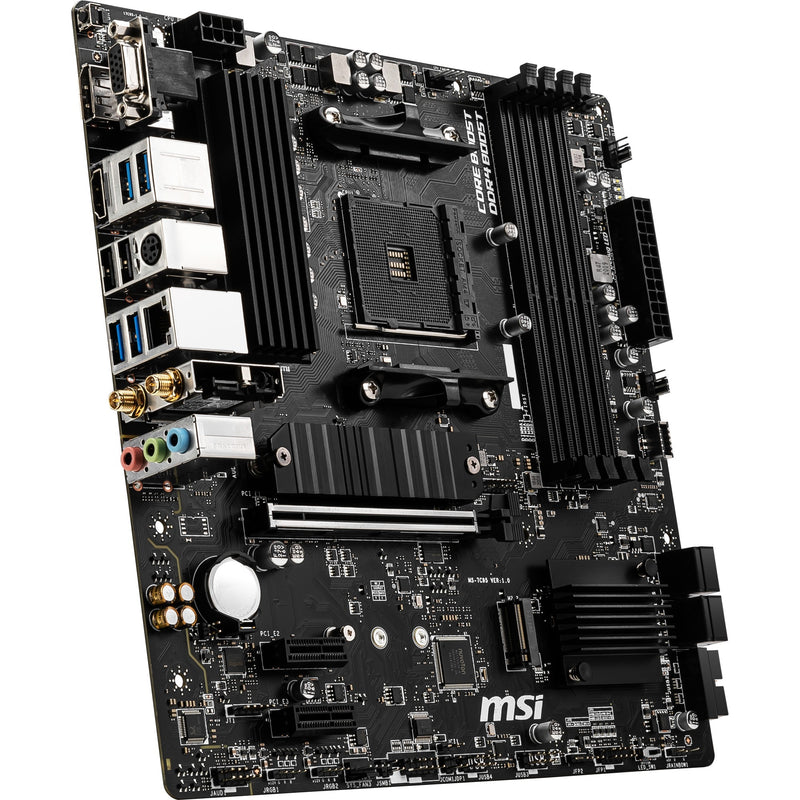 Load image into Gallery viewer, Msi b550m pro-vdh wifi socket am4 moederbord (zwart, raid, gb-lan, wi-fi 5, bt, sound, µatx)
