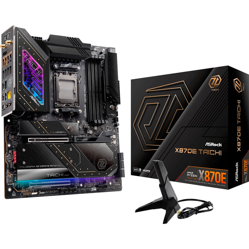 Load image into Gallery viewer, Asrock x870e taichi socket am5 moederbord (raid, 5 gb-lan, wi-fi 7, bt, e-atx)
