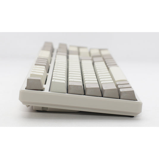 Ducky origin vintage mechanisch toetsenbord (grijs, us lay-out (qwerty), cherry mx brown, 100%, hot swap, pbt double-shot keycaps)
