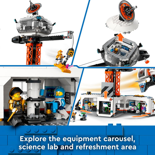 Lego city - ruimtebasis en raketlanceringsplatform constructiespeelgoed (60434)