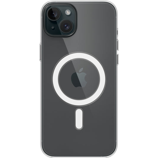 Apple doorzichtig hoesje met magsafe voor iphone 15 plus telefoonhoesje (transparant)