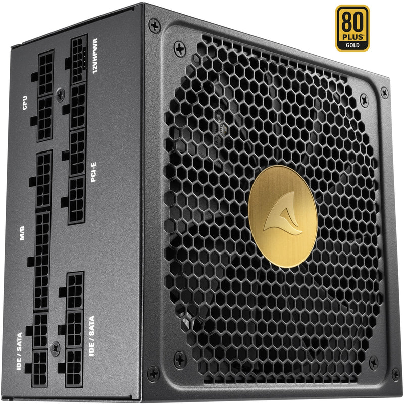 Load image into Gallery viewer, Sharkoon rebel p30 gold modulaire 1000 watt voeding (zwart, 1x 12vhpwr, 4x pcie)
