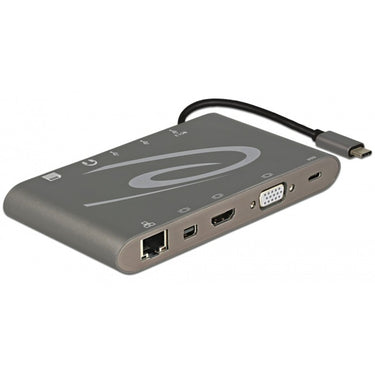 Delock usb type-c 3.1 dockingstation 4k 30 hz (grijs, usb-c, hdmi, sd, usb)