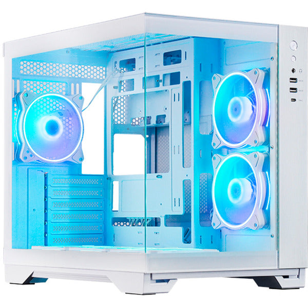 Load image into Gallery viewer, Chieftec visio midi tower behuizing (wit | 2x usb-a | 1x usb-c | rgb | tempered glass)
