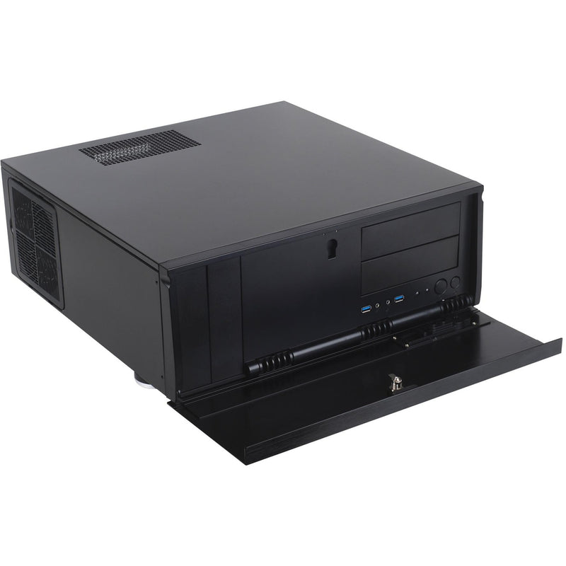 Load image into Gallery viewer, Silverstone grandia gd07b htpc behuizing (zwart | 2x usb-a)
