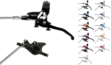 Hope tech 4 x2 steel braided disc brake - lever left