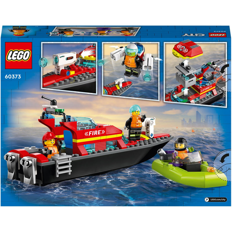 Load image into Gallery viewer, Lego city reddingsboot brand speelgoed voor kinderen - 60373
