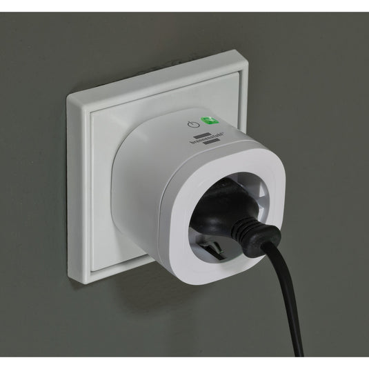 Brennenstuhl connect smart plug wa 3600 xs02 stekkerdoos (wit, 2.4 ghz wifi, alexa, google, matter)