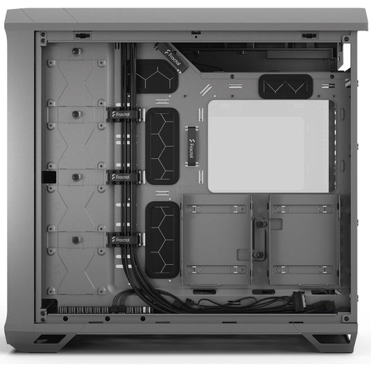 Fractal design torrent gray tg light tint midi tower behuizing (grijs | 2x usb-a | 1x usb-c | tempered glass)