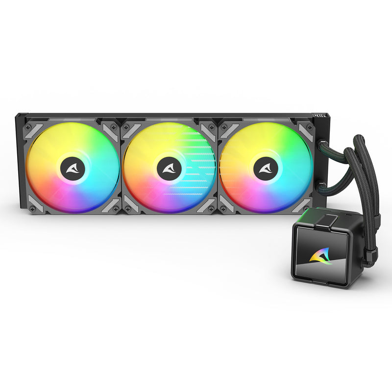 Load image into Gallery viewer, Sharkoon s60 argb waterkoeling (zwart, 4-pin pwm)
