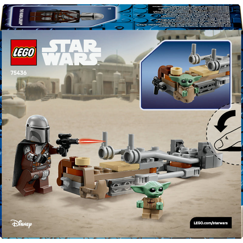 Load image into Gallery viewer, Lego star wars 75436 mandalorian en grogu's speederbike
