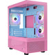 Thermaltake view 170 tg argb mini tower behuizing (roze | 2x usb-a | rgb | tempered glass)