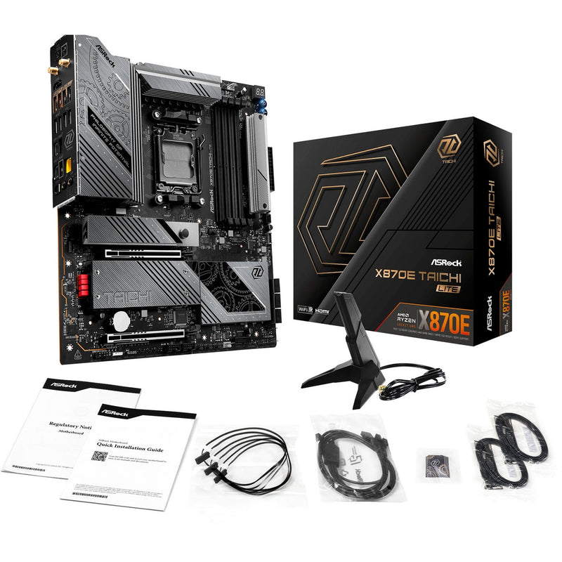 Load image into Gallery viewer, Asrock x870e taichi lite socket am5 moederbord (raid, 5 gb-lan, wi-fi 7, bt, e-atx)
