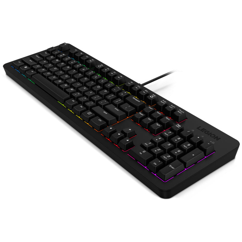 Load image into Gallery viewer, Lenovo legion k310 rgb gaming toetsenbord (zwart, us lay-out (qwerty), membraan, 100%, membraan switch, rgb, usb)
