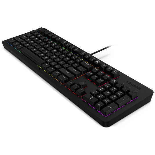 Lenovo legion k310 rgb gaming toetsenbord (zwart, us lay-out (qwerty), membraan, 100%, membraan switch, rgb, usb)