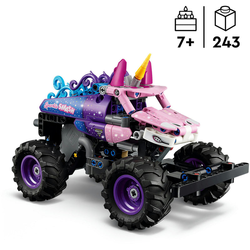 Afbeelding laden in galerijviewer, Lego technic 42220 monster jam sparkle smash pull-back
