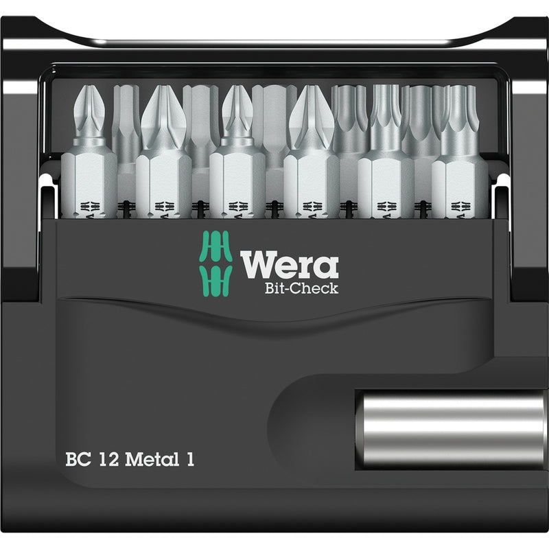Load image into Gallery viewer, Wera bitset bit-check 12 metal 1 (universele houder en bits)

