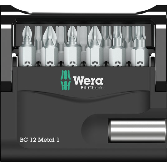 Wera bitset bit-check 12 metal 1 (universele houder en bits)
