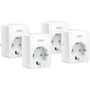 Tp-link tapo p100 mini smart wifi-stopcontact (4 pack) schakel stekkerdoos (wit, 4 stuks)