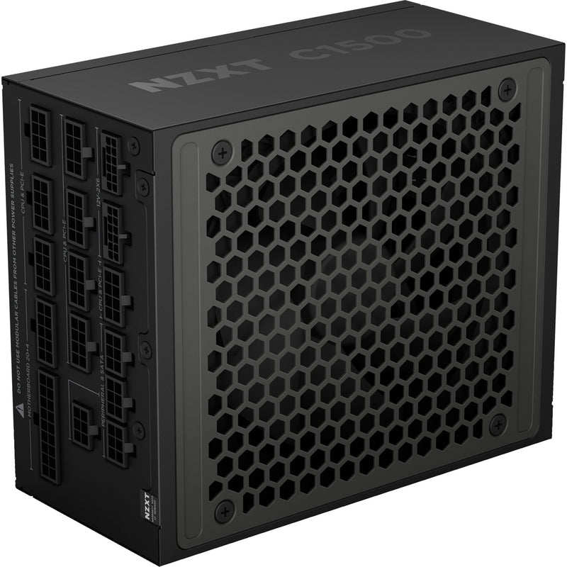 Load image into Gallery viewer, Nzxt c1500 platinum modulaire 1500 watt voeding (zwart, 2x 12v-2x6, 6x pcie)
