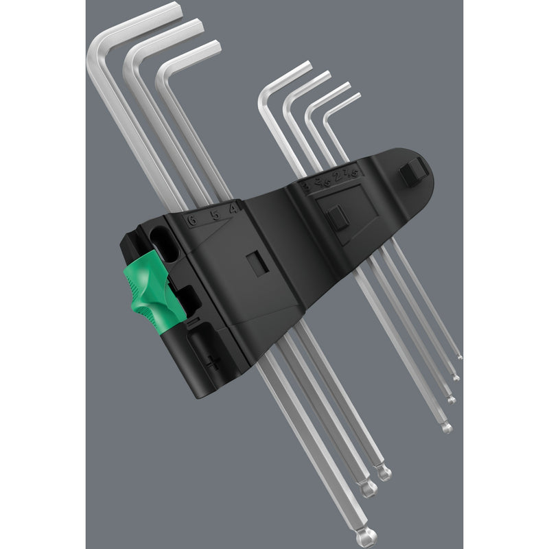 Load image into Gallery viewer, Wera inbussleutelset 3950 9 hex-plus stainless 1 (roestvrij staal, 9-delig, 1.5mm tot 10mm)
