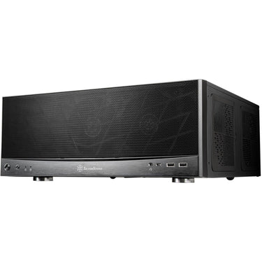 Silverstone sst-gd11b htpc behuizing (zwart | 2x usb-a | 1x usb-c)
