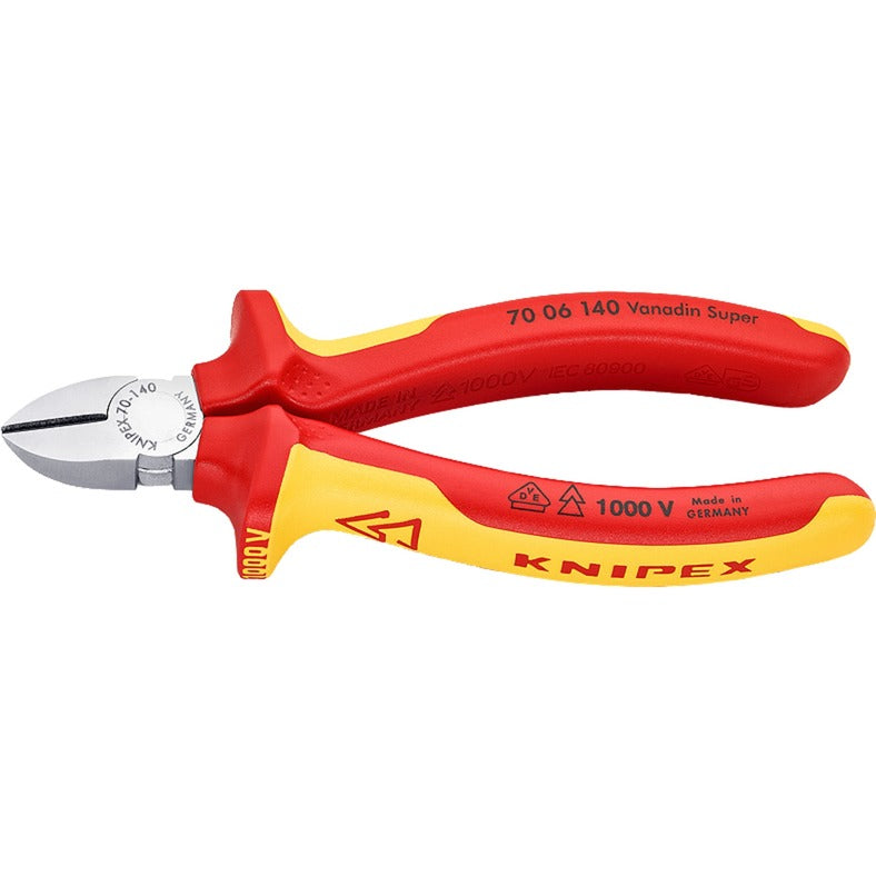 Load image into Gallery viewer, Knipex zijsnijtang 70 06 140 kniptang (geel, vde-getest)
