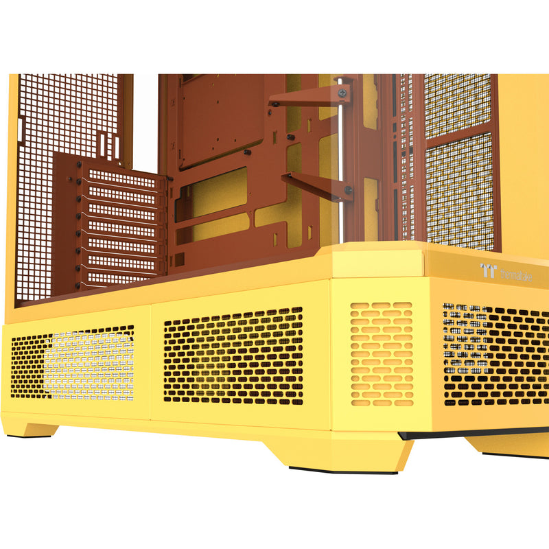 Load image into Gallery viewer, Thermaltake view 600 tg butter caramel big tower behuizing (geel | 2x usb-a | 1x usb-c | tempered glass)
