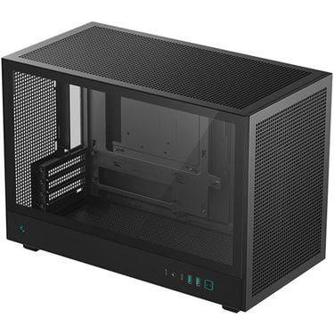 Deepcool ch260 mini tower behuizing (zwart | 2x usb-a | 1x usb-c | tempered glass)