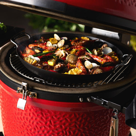 Kamado joe karbon steel paella pan bak- braadpan