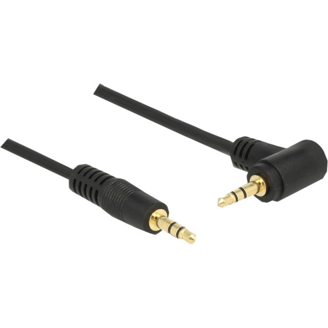Load image into Gallery viewer, Delock 3,5 mm naar 3,5 mm 90° kabel (zwart, 5 meter)
