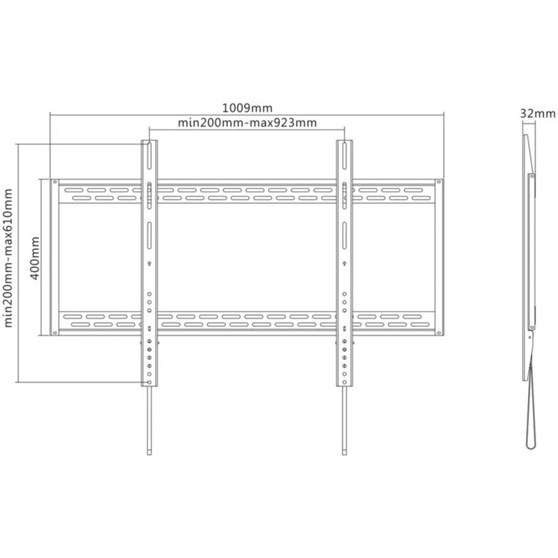 Load image into Gallery viewer, Neomounts lfd-w1000 tv wandsteun wandmontage (zwart)
