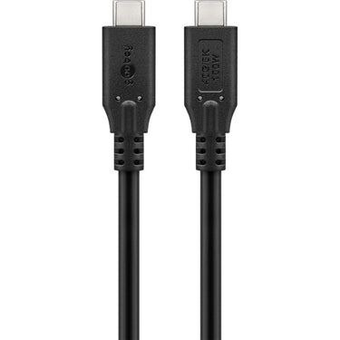 Goobay usb-c 4.0 > usb-c kabel (zwart, 2 meter)