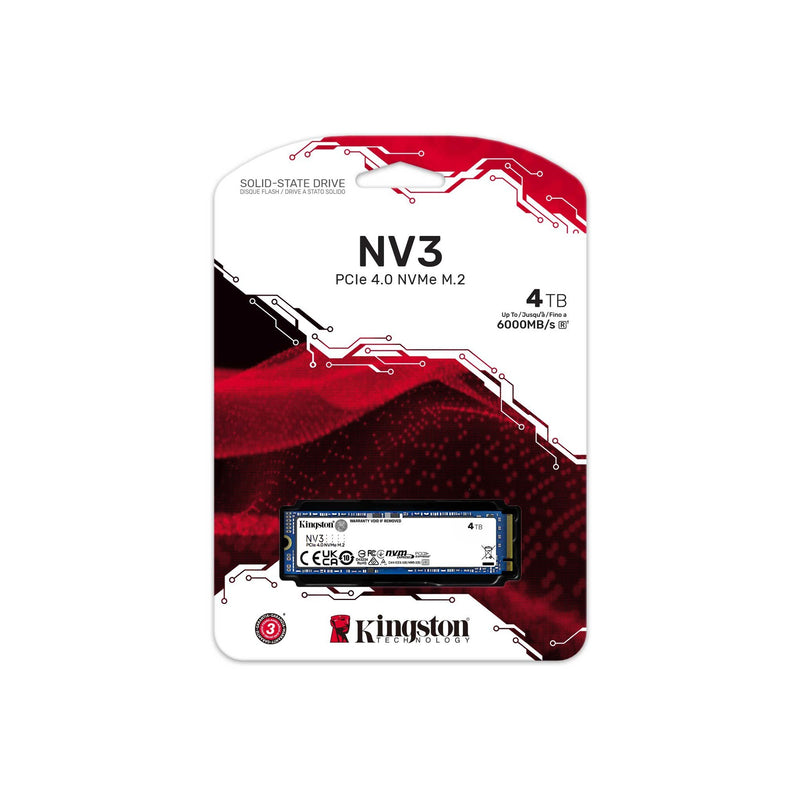 Load image into Gallery viewer, Kingston nv3 4 tb ssd (snv3s 2000g, pcie 4.0 x4, nvme, m.2 2280)
