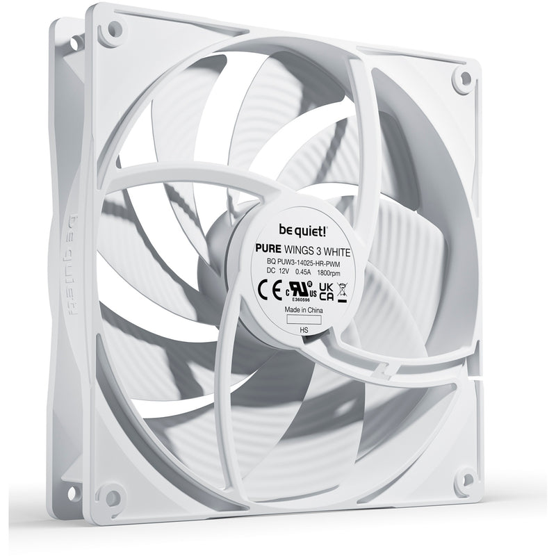 Load image into Gallery viewer, Be quiet! pure wings 3 pwm high-speed case fan (wit, 140 x 140 x 25 mm)
