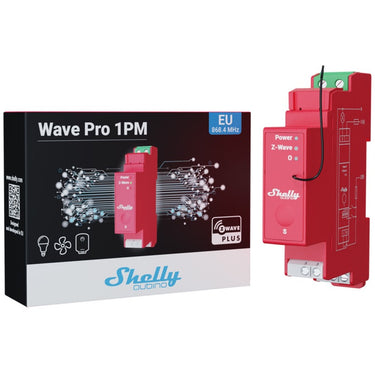Shelly qubino wave pro 1pm relais (rood)