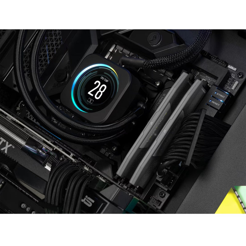 Load image into Gallery viewer, Corsair vengeance 32 gb ddr5-6000 (2x 16 gb) werkgeheugen (zwart, cmk32gx5m2d6000z38, xmp, expo)
