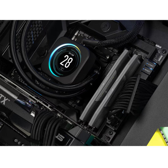 Corsair vengeance 32 gb ddr5-6000 (2x 16 gb) werkgeheugen (zwart, cmk32gx5m2d6000z38, xmp, expo)