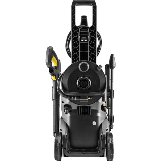Kärcher k 4 wcm premium hogedrukreiniger (geel zwart, met vuilfrees en slanghaspel)
