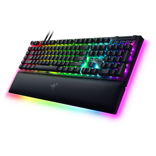 Razer blackwidow v4 pro, gaming toetsenbord (zwart, us lay-out, yellow, rgb leds, doubleshot abs)